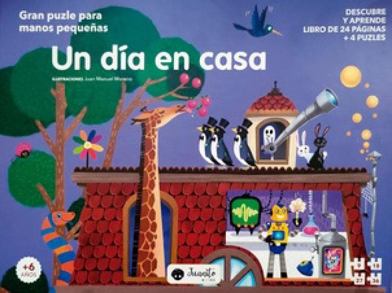 UN DIA EN CASA (LIBRO + 4 PUZLES)