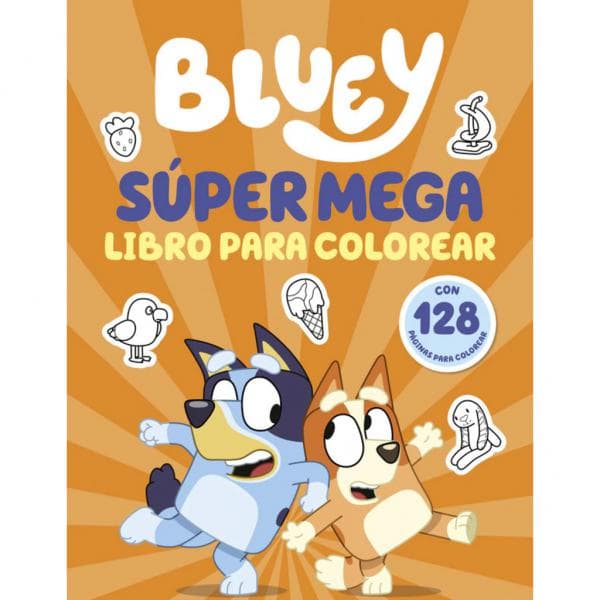 BLUEY - SUPERMEGA LIBRO PARA COLOREAR
